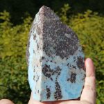 ラリマーの原石磨き　ドミニカ共和国産　370g