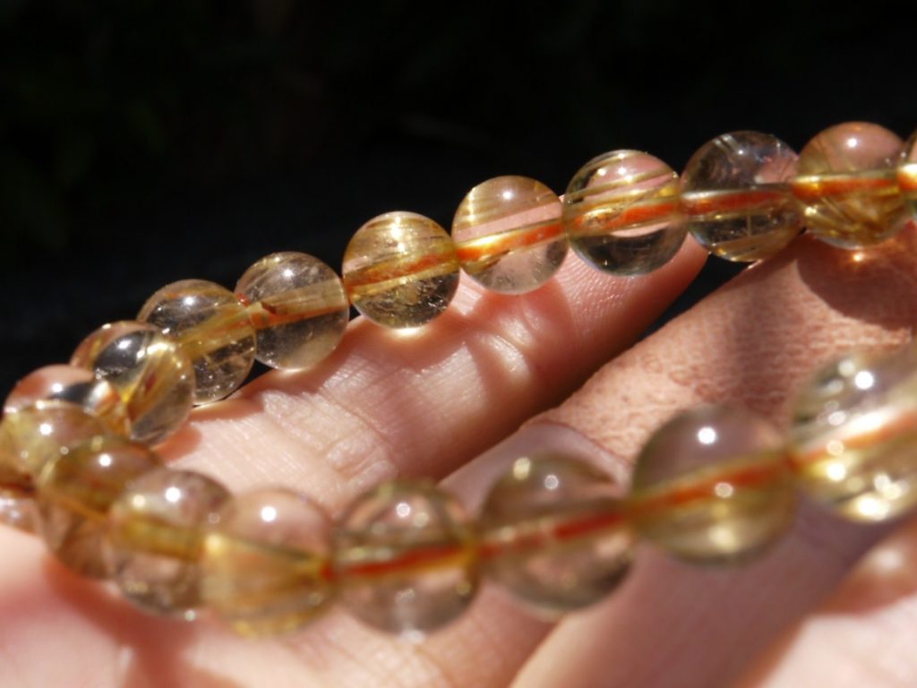 ルチルクオーツブレスレット　8mm
