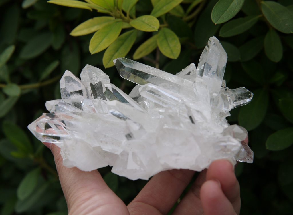 水晶クラスター　ブラジル・ゼカデソーザ産　289g　極上　レインボー