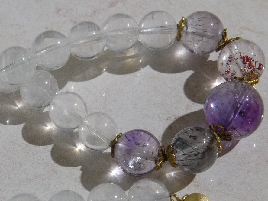 スーパーセブン・エンジェルラダー水晶　ネックレス