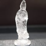 水晶　観音様　彫刻①　45g