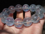 ミスティックアクアマリンブレスレット　16mm　手首内径17cm
