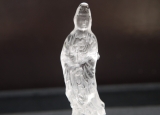 水晶　観音様　彫刻①　45g